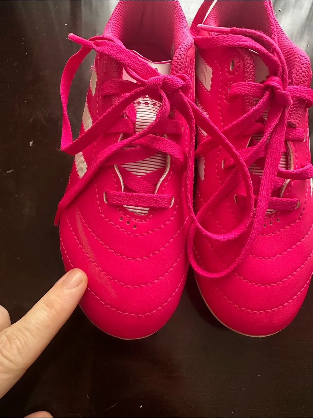 adidas Kids Hot Pink Soccer cleats